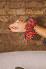 Load image into Gallery viewer, Festive Gingham Jumbo Scrunchie