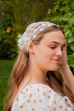 Load image into Gallery viewer, Cream Lace Hair Scarf