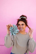 Load image into Gallery viewer, Eucalyptus Jumbo Scrunchie