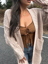 Load image into Gallery viewer, October Mornings Cable Knit Cardi