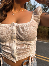 Load image into Gallery viewer, Lace N Latte Top