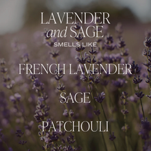 Load image into Gallery viewer, Lavender + Sage Soy Candle