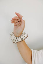 Load image into Gallery viewer, Autumn Lace Trimmed Oversized Scrunchie