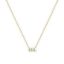 Load image into Gallery viewer, Dainty Gold Angel Number Necklace