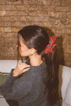 Load image into Gallery viewer, Festive Gingham Jumbo Scrunchie