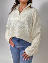 Load image into Gallery viewer, Log Cabin Cable Knit Sweater
