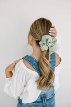 Load image into Gallery viewer, Sagewood Jumbo Scrunchie
