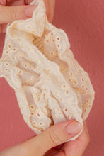 Load image into Gallery viewer, Double Ruffle Eyelet Scrunchie
