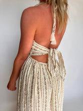 Load image into Gallery viewer, Rose Garden Maxi Halter Dress
