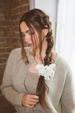 Load image into Gallery viewer, Neutral Floral Jumbo Scrunchie
