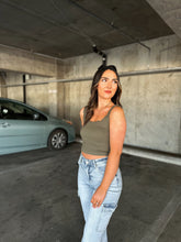 Load image into Gallery viewer, Everyday Tank Ruffle Straps Olive
