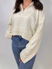 Load image into Gallery viewer, Log Cabin Cable Knit Sweater
