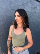 Load image into Gallery viewer, Butter Me Up Tank Olive
