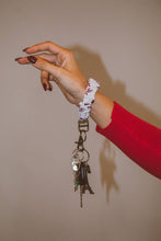 Load image into Gallery viewer, Maroon Floral Keychain
