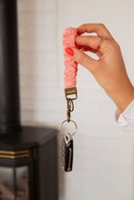 Load image into Gallery viewer, Coral Gingham Keychain
