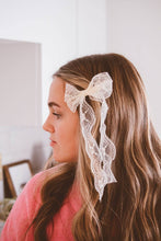 Load image into Gallery viewer, Callie Lace Bow Clip
