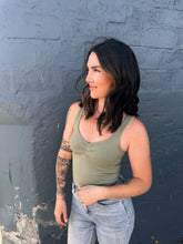 Load image into Gallery viewer, Butter Me Up Tank Olive
