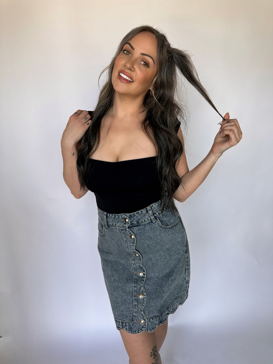 Brunch Dates Scallop Skirt