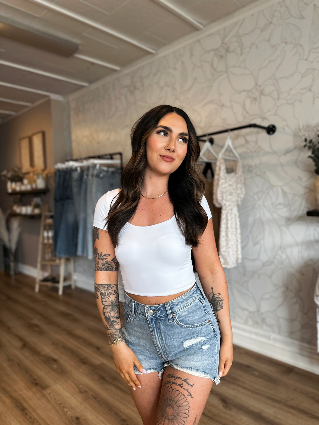 Butter Me Up Tee White