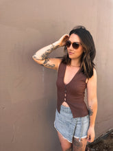Load image into Gallery viewer, Chocolate Chip Knit Tank
