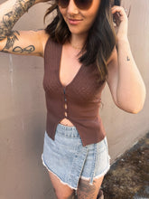 Load image into Gallery viewer, Chocolate Chip Knit Tank
