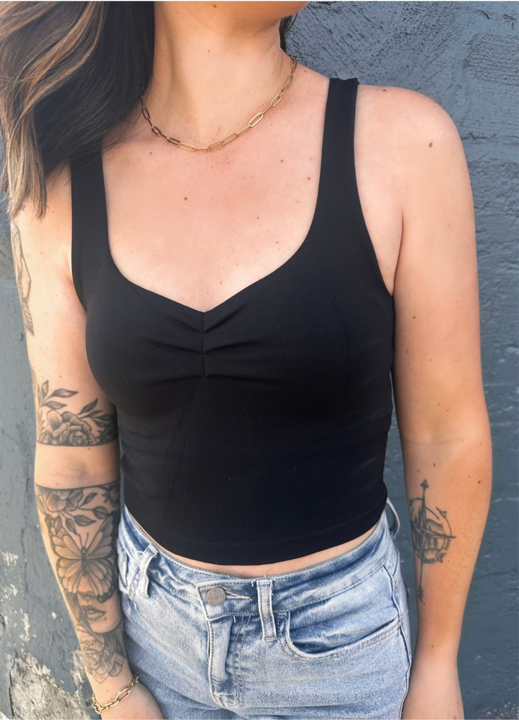 Butter Me Up Tank Black