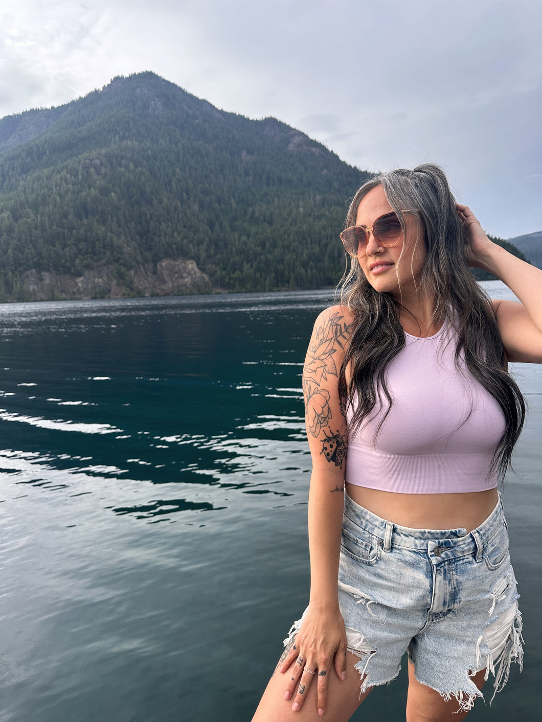 Everyday High Neck Tank Orchid