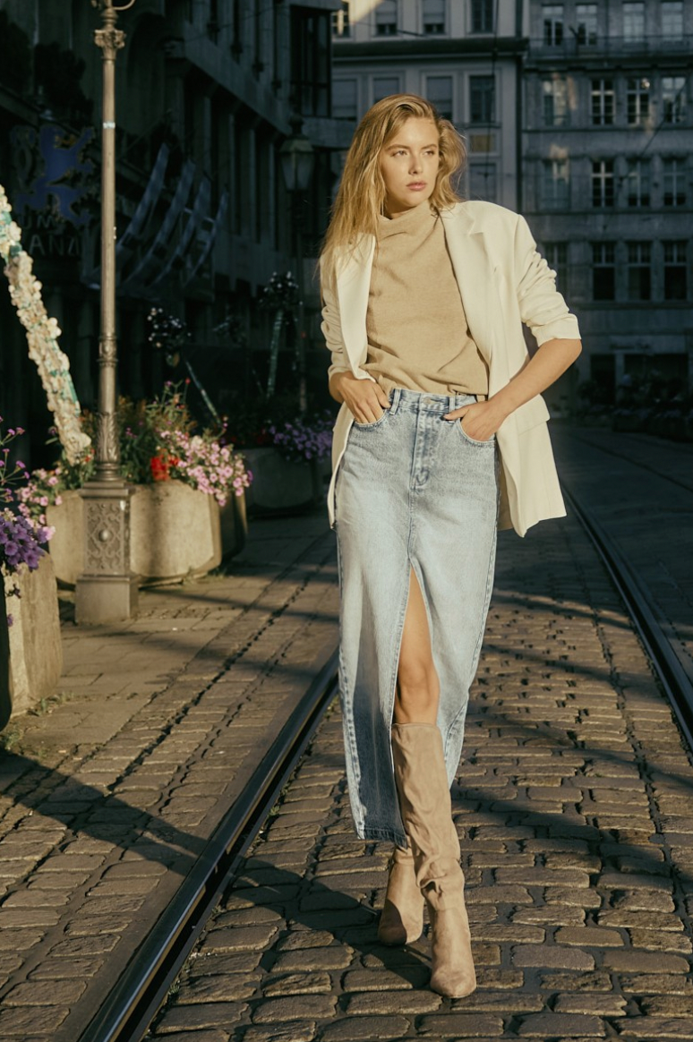 Classic Denim Skirt