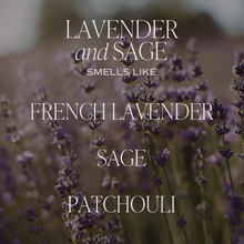 Load image into Gallery viewer, Lavender + Sage Soy Candle
