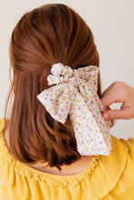 Load image into Gallery viewer, Lilac Fields Long Bow Scrunchie
