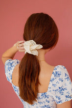 Load image into Gallery viewer, Double Ruffle Eyelet Scrunchie
