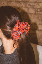 Load image into Gallery viewer, Festive Gingham Jumbo Scrunchie
