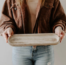 Load image into Gallery viewer, Rustic Wood Tray Large
