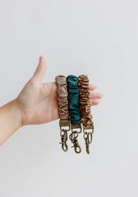 Load image into Gallery viewer, Brown Leather Scrunchie Keychain
