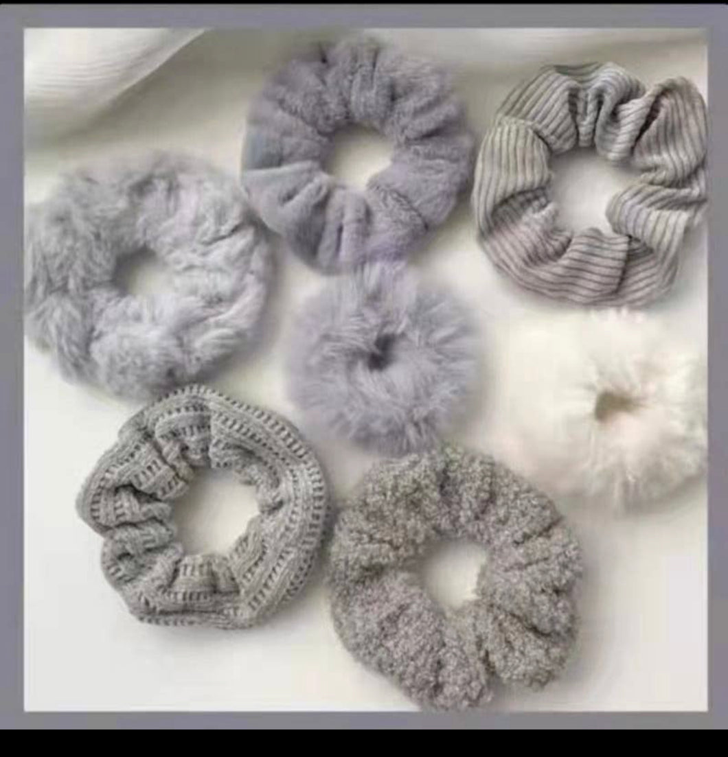 Sweater Weather Scrunchies (7 piece set)